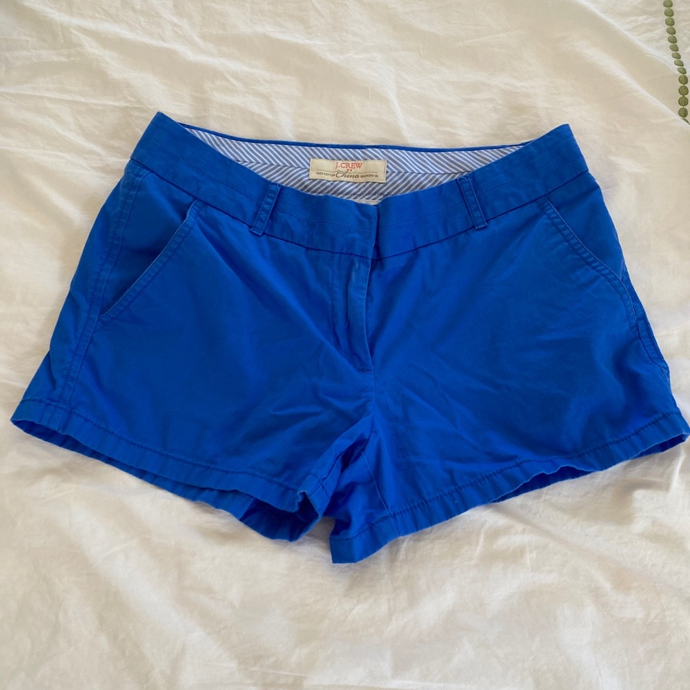 Royal Blue J. Crew Chino Shorts